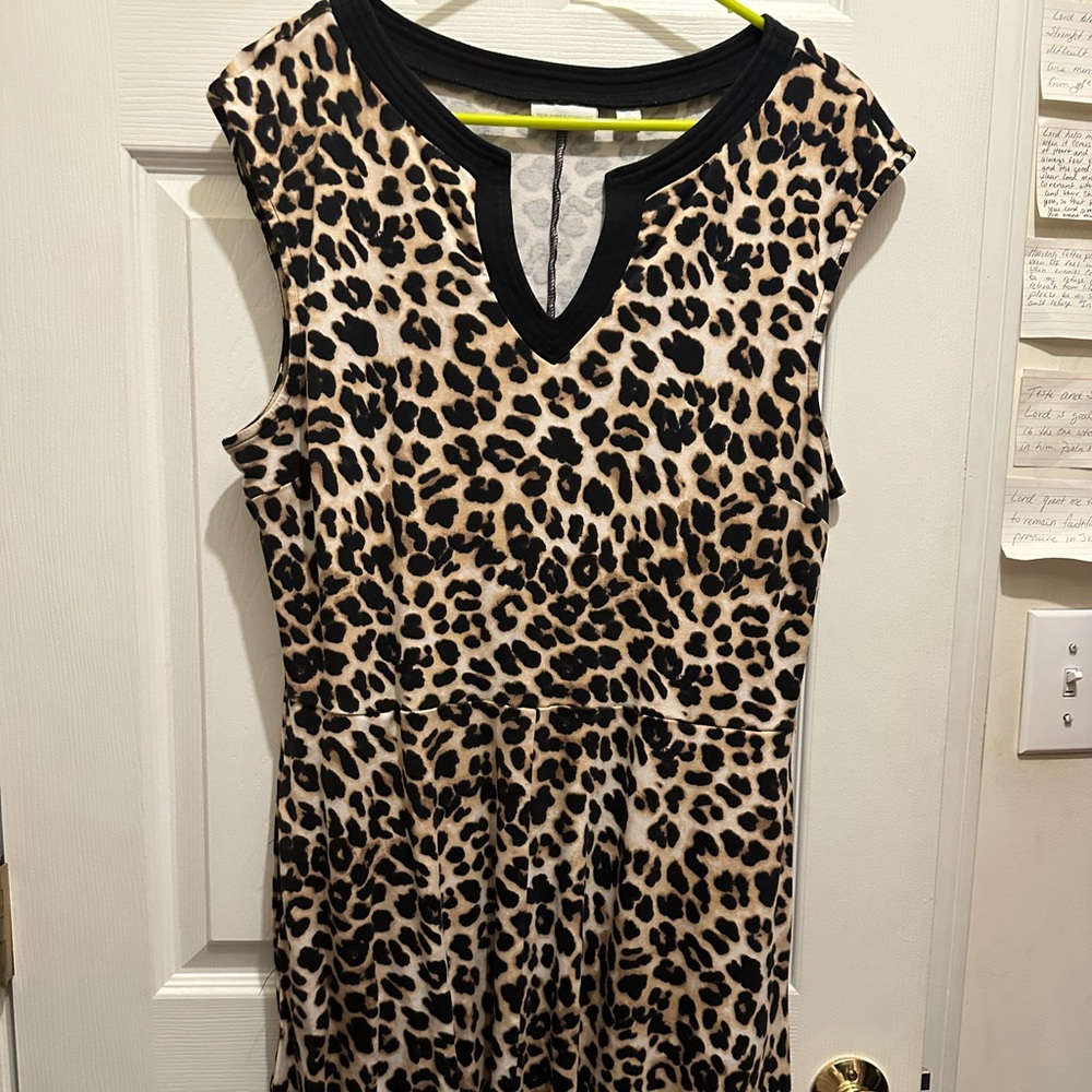 Women leopard New York In Company Dress